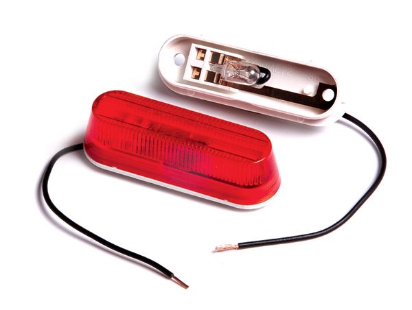 no.208 吹きガラスとラスタレッド Grote 9015 Red Thin-Line Clearance Lights - 45252
