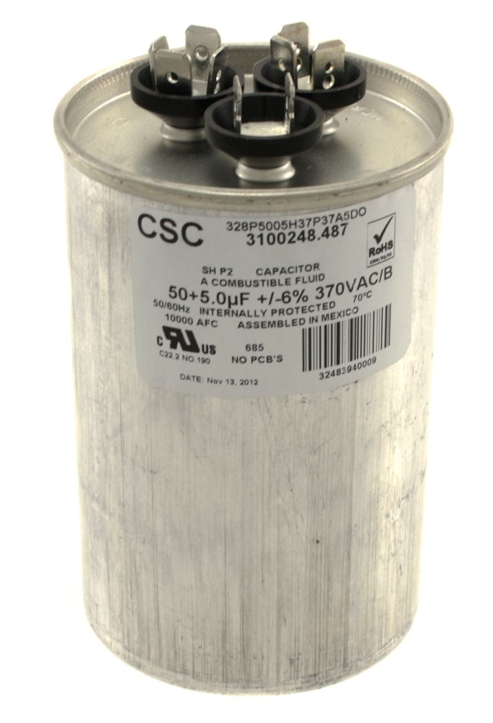 Dometic™ Duo-Therm 3313107.018 Air Conditioner Motor Run Capacitor 50/5 MFD