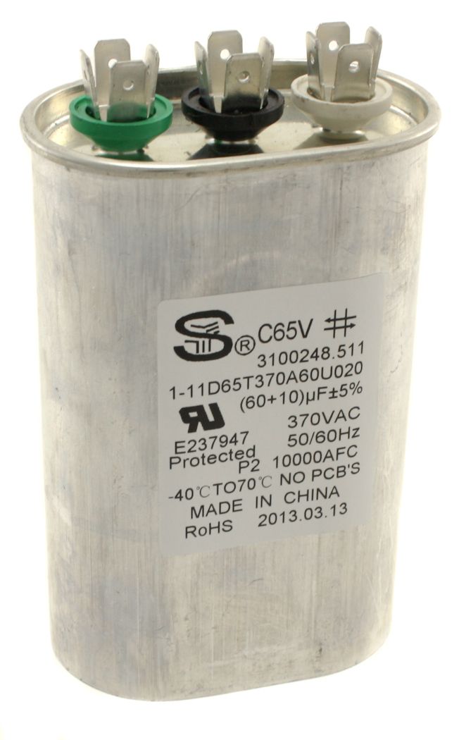 Dometic™ Duo-Therm 3311541.000 Air Conditioner Motor Run Capacitor 60/10 MFD