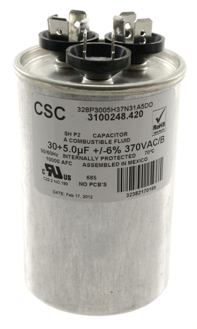 Dometic A/C Brisk Air Fan Capacitor 30/5 MFD - 3313107.027
