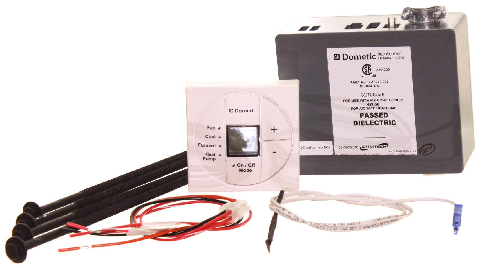 Dometic | CT Single Zone Thermostat with Control Kit | 3313189.023 | Single Zone | Cool/Furnace/Heat Pump