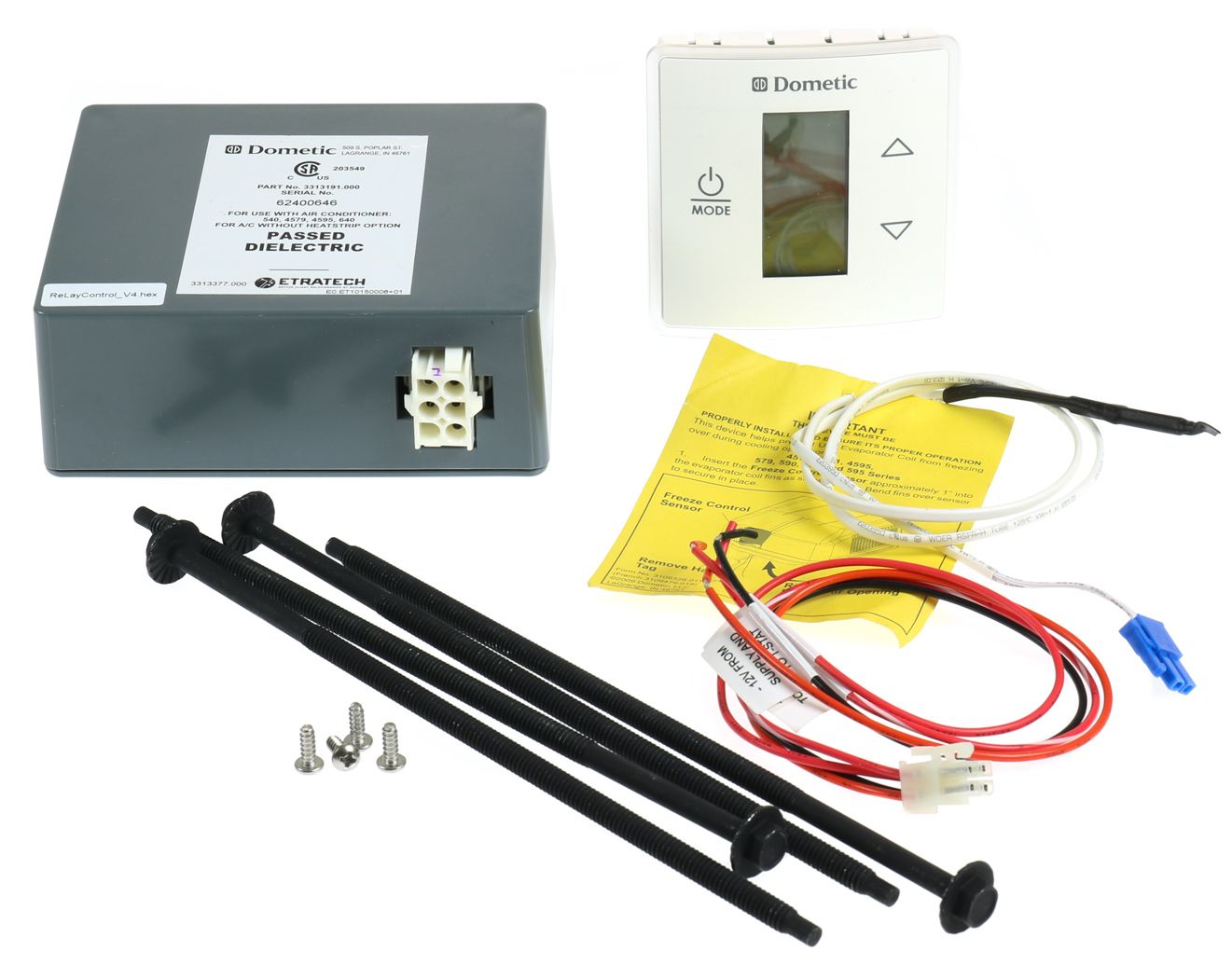 Dometic | CT Thermostat with Control Kit | 3316230.700 | Single Zone | White