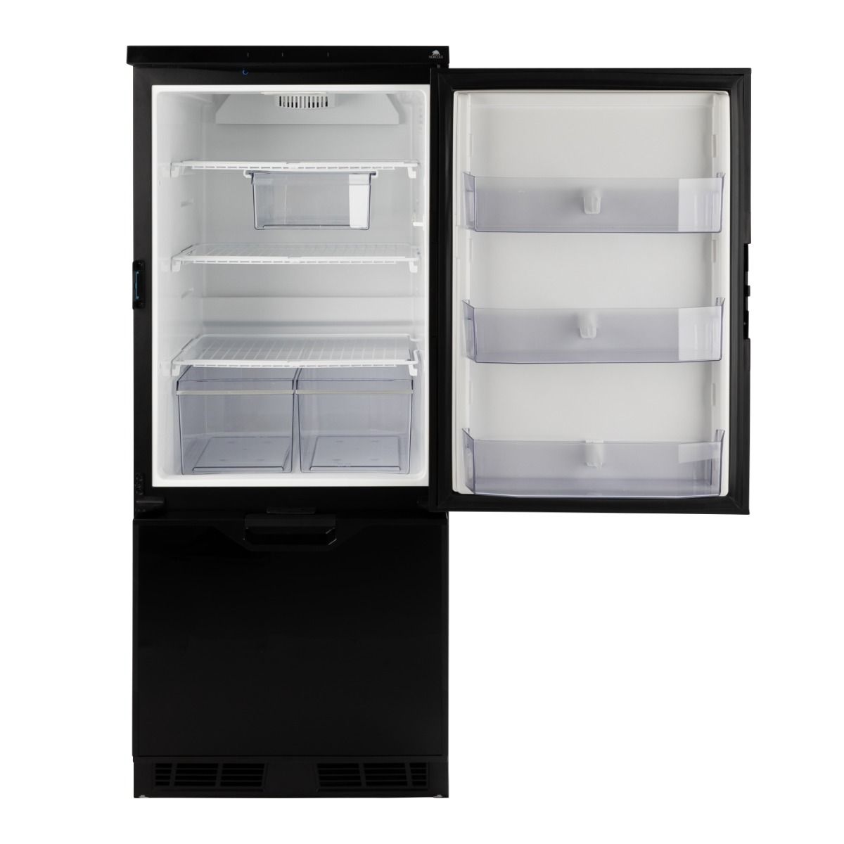 Norcold 6.2 Cu. Ft. Right Hand DC Compressor Refrigerator - Black
