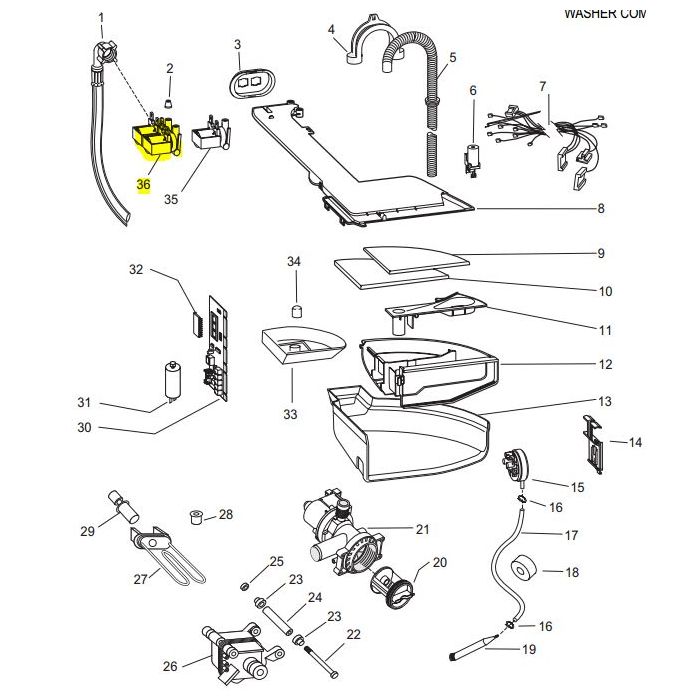 Splendide Clothes Washer/ Dryer Cold Water Inlet Valve - 110453 Splendide Clothes Washer/ Dryer Cold Water Inlet Valve - 110453