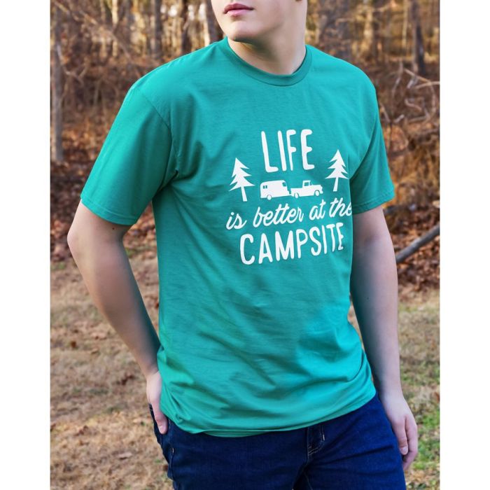 CAMCO Life is Better at the Campsite Teal Shirt