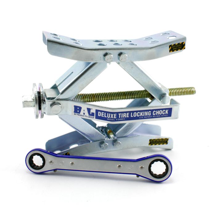 BAL Deluxe Tire Locking Chock 28005 Easy Grab Handle and Ratchet