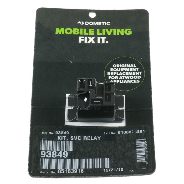 Dometic Atwood 110V Water Heater Relay - 93849