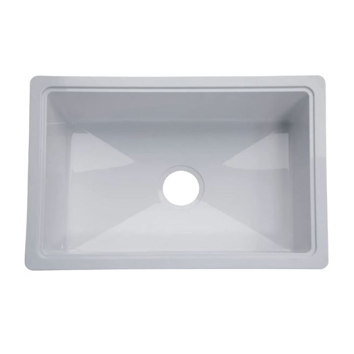 Lippert White 25" x 17" x 6.6" ABS Plastic Kitchen Sink