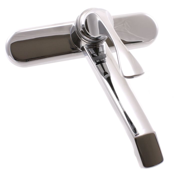 Tall swivel spout with a lever handle