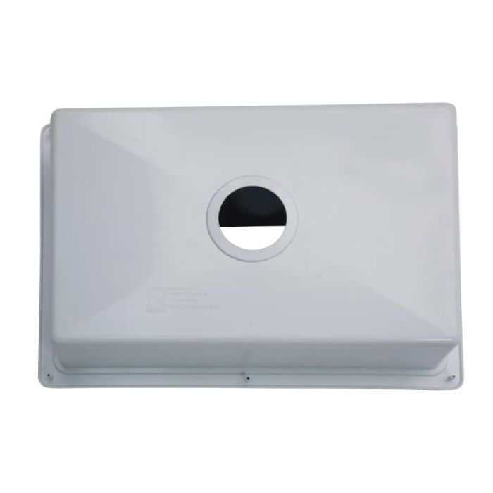 Lippert White 25" x 17" x 6.6" ABS Plastic Kitchen Sink