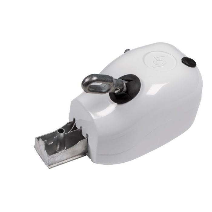 thumbnail interactive-video image 1 of Lippert Solera 266146 Power Awning Drive Head Assembly - White, Complete Motor & Gear Kit With Manual Override 1 of 2