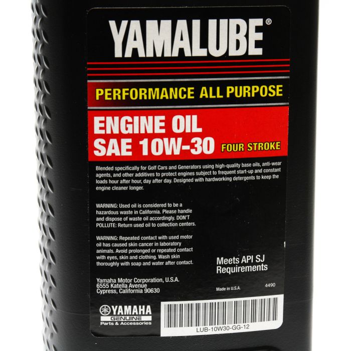 Yamaha 10W-30 YamaLube Engine Oil - LUB-10W30-GG-1