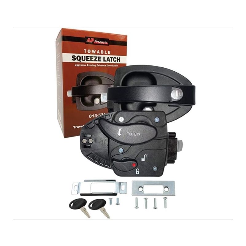 AP Products Bauer Squeeze Latch Entry Door Lock - 013-521