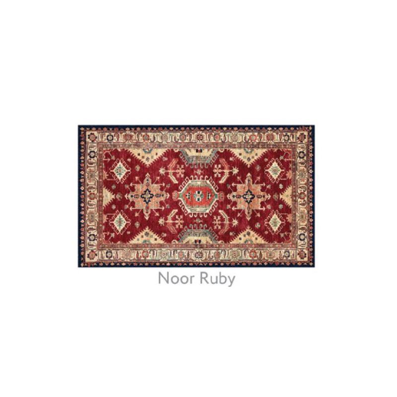 Ruggable 3' x 5' Noor Ruby Polyester Two Piece Rug System - 131558