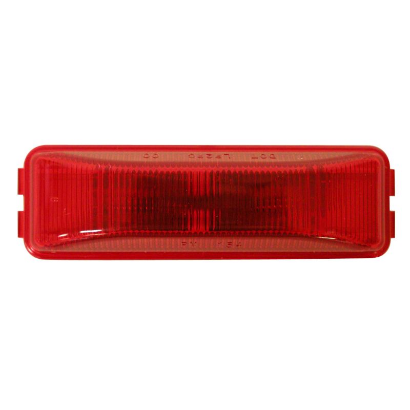 Peterson Mfg 154R Sealed Incandescent Red Clearance/Marker Rectangular Light - 1
