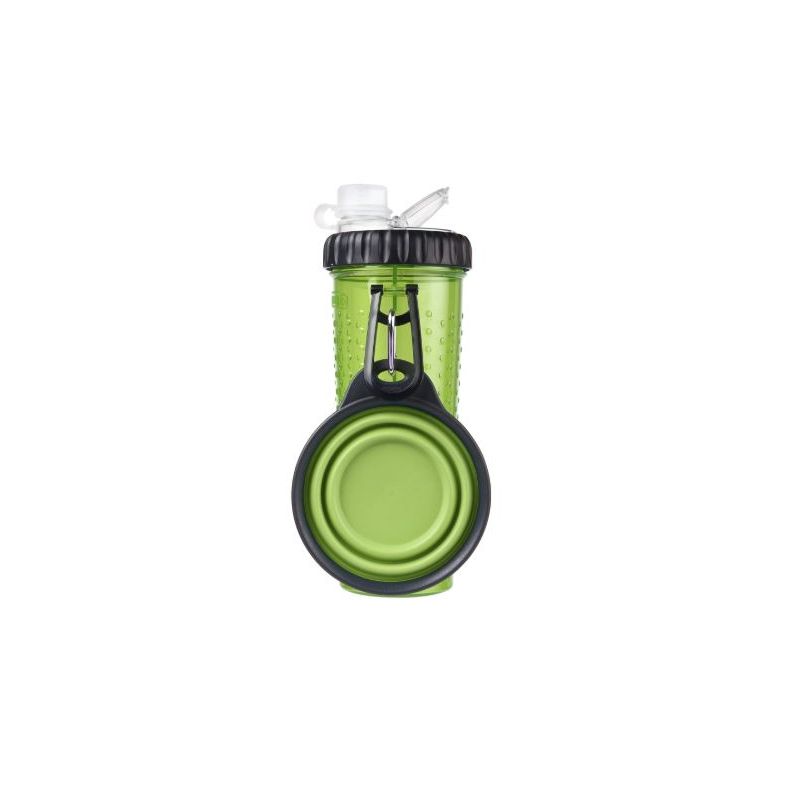 Dexas Snack-DuO Pet Dish With Re-Usable Bottle - PW450432383