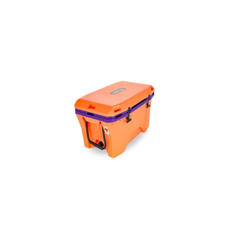 Camco Currituck 50 Qt. Premium College Football Color Cooler, Orange & Purple -