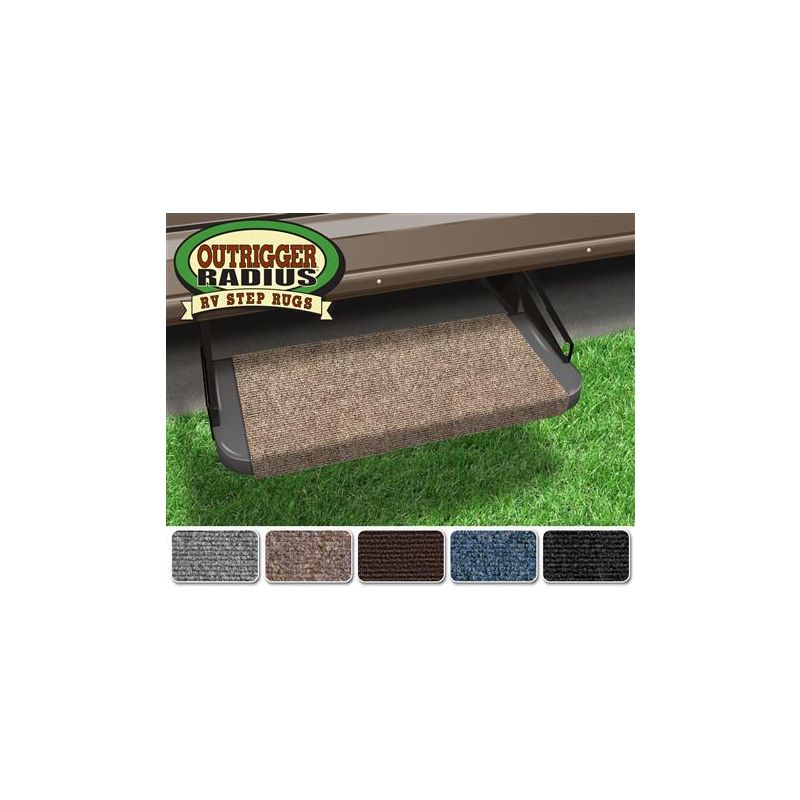 Prest-O-Fit Walnut Brown 18 Outrigger RV Step Rug - 2-0311