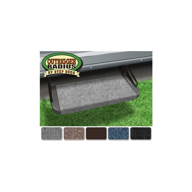 Prest-O-Fit Castle Gray 18 Outrigger RV Step Rug - 2-0313