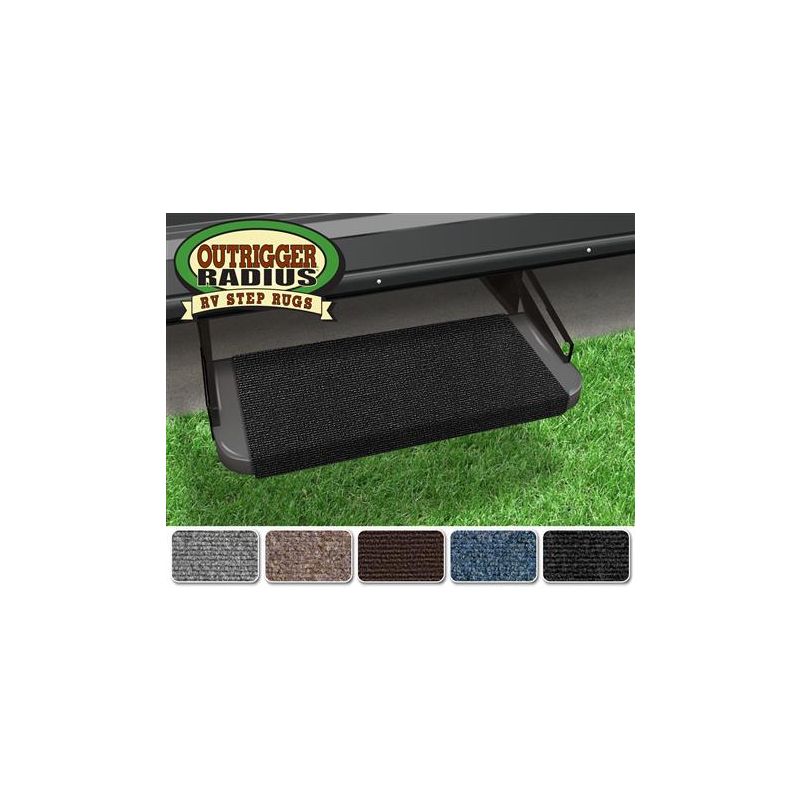 Prest-O-Fit Black Onyx 18 Outrigger RV Step Rug - 2-0314