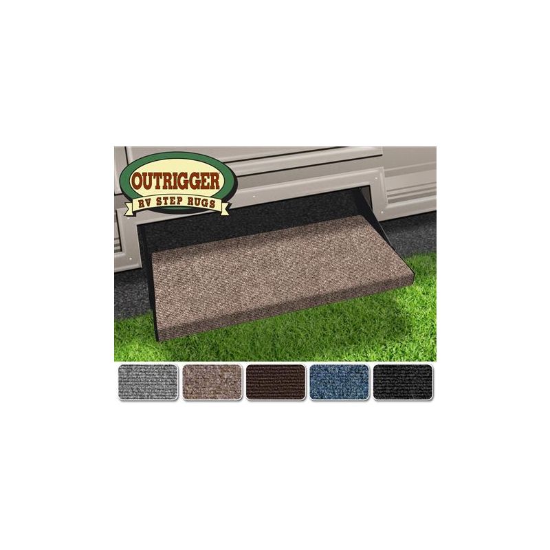Prest-O-Fit Walnut Brown 23 Outrigger RV Step Rug - 2-0351