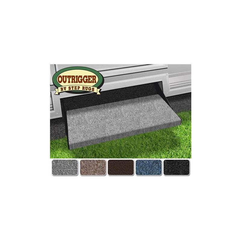 Prest-O-Fit Castle Gray 23 Outrigger RV Step Rug - 2-0353