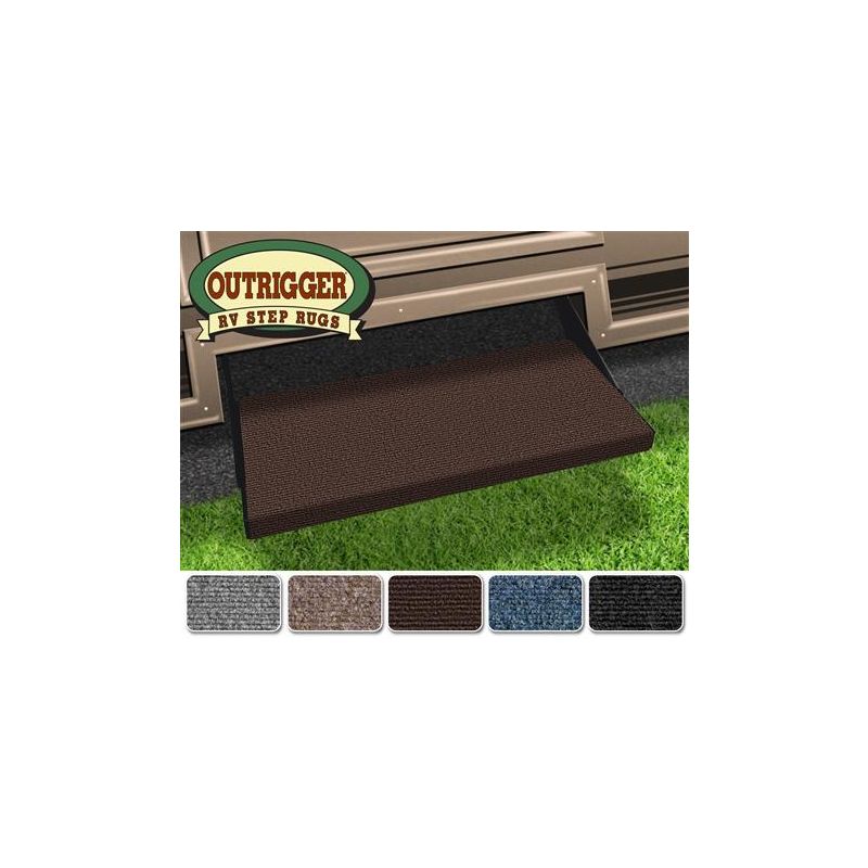 Prest-O-Fit Chocolate Brown 23 Outrigger RV Step Rug - 2-0355