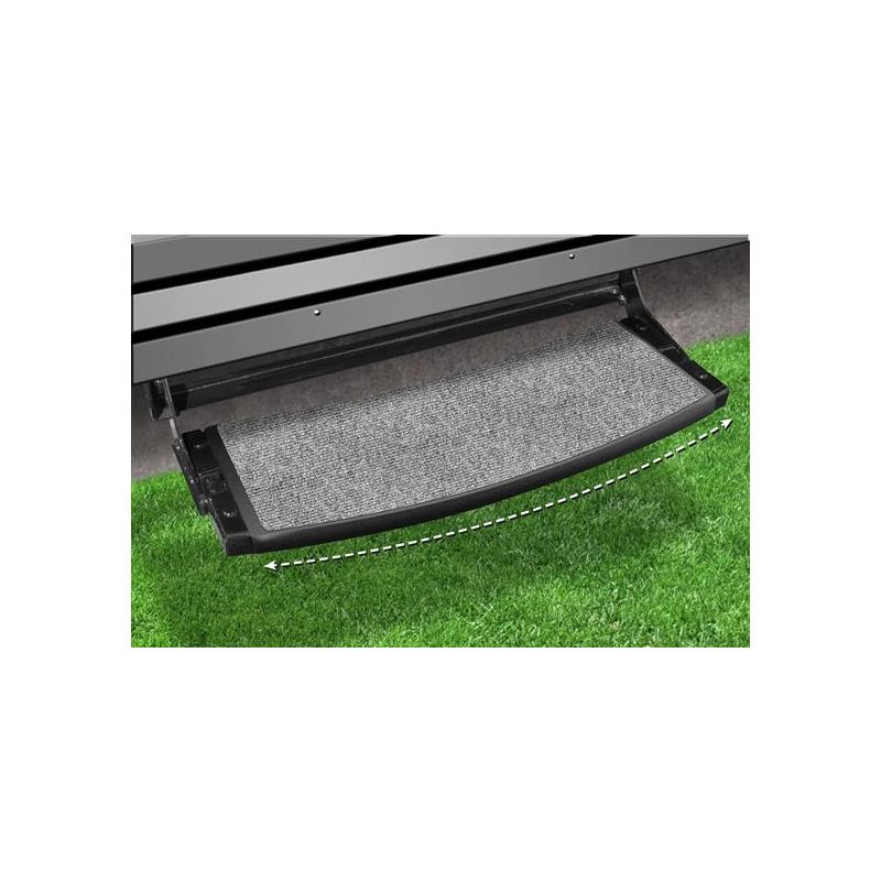 Prest-O-Fit Castle Gray 22 Outrigger Radius RV Step Rug - 2-0373
