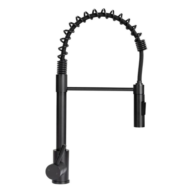 Lippert Components Flow Max™ Matte Black Coiled Pull-Down Kitchen Faucet - 20210