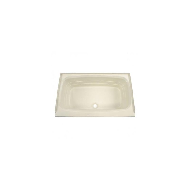 Lippert Components 40 x 24 x 11 Front Center Drain Bathtub - Parchment - 209385