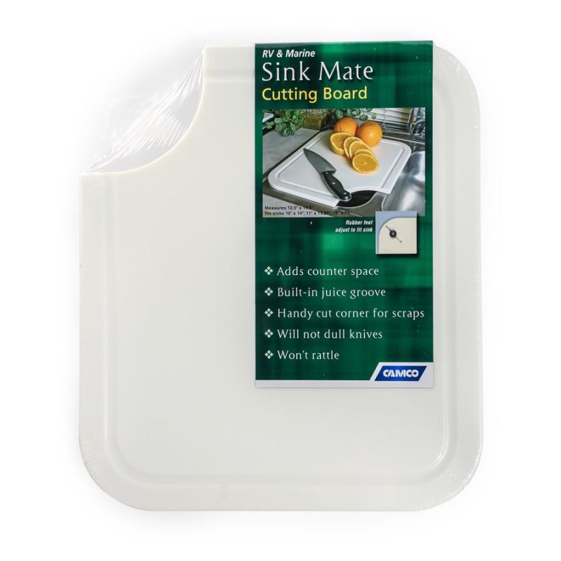 Camco White Sink Mate Cutting Board - 43857