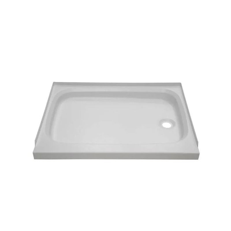 Lippert Components Better Bath 46 x 24 Right Hand Drain Shower Pan - White - 210