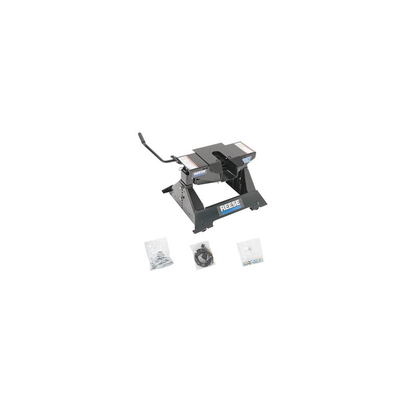 Reese 22K 5th Wheel Hitch Assembly and 90° Wiring Harness - 30033