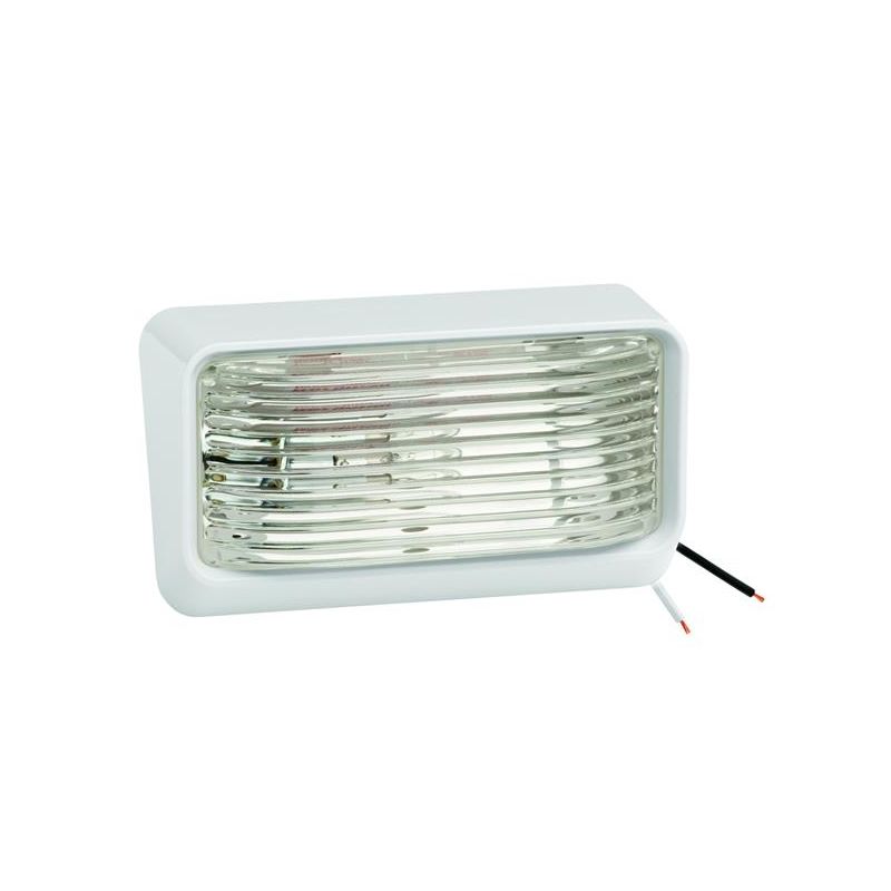 Bargman Compact White/Clear Porch Light - 3178531