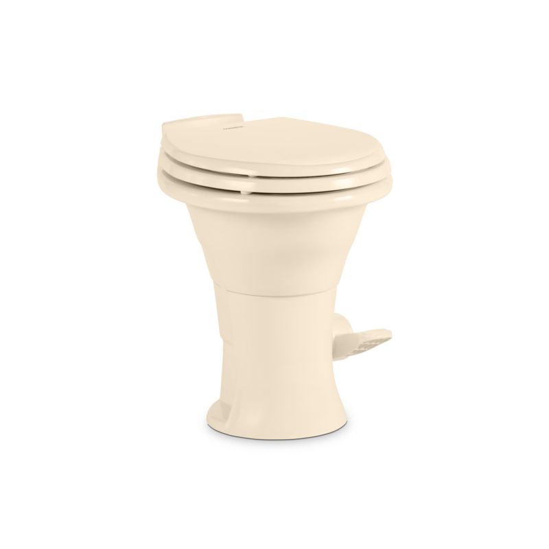 Dometic 310 High Profile Bone Slow Close Wood Seat Toilet w/Hand