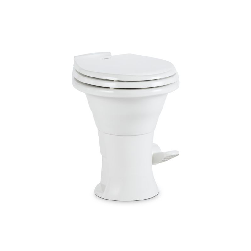 Dometic 310 High Profile White Slow Close Wood Seat Toilet - 302310081