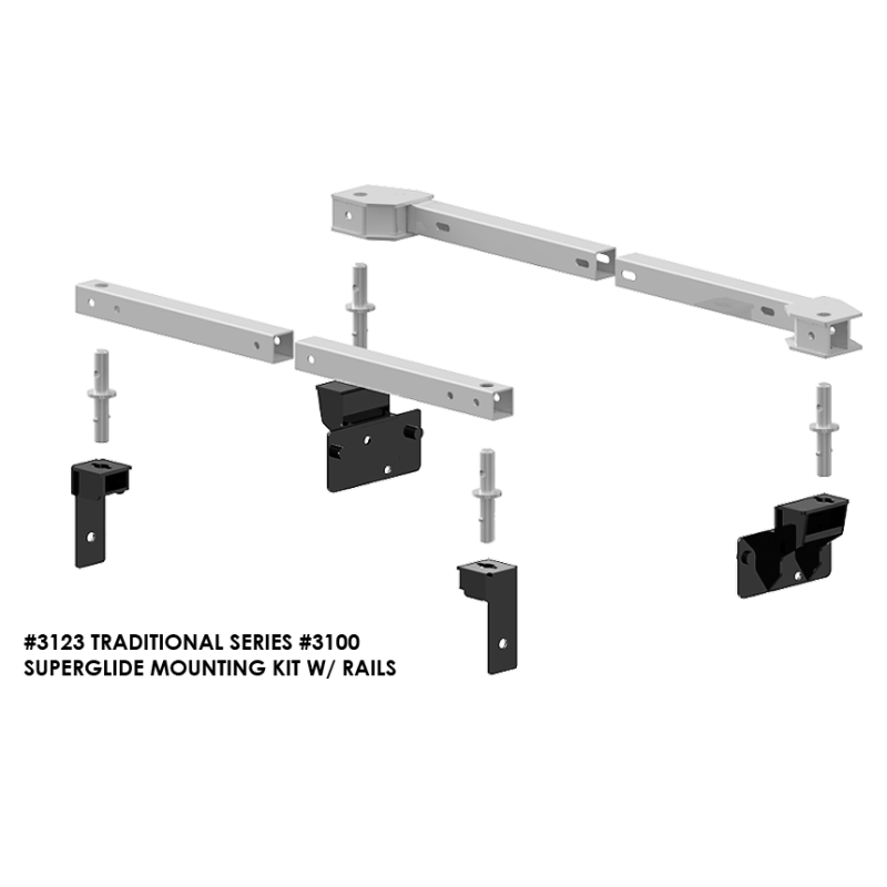 PullRite Traditional Series #3100 SuperRail 12K Mounting Kit for 2015-2020 Ford