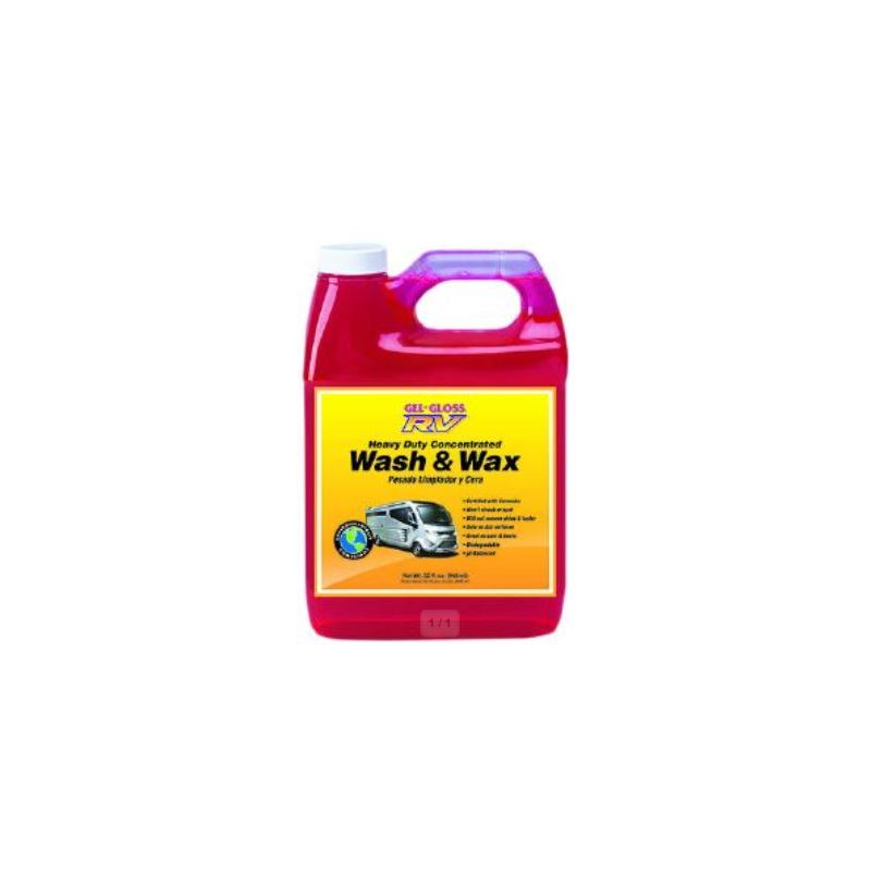 Gel-Gloss Heavy Duty RV Wash & Wax - 32 oz. - WW-32