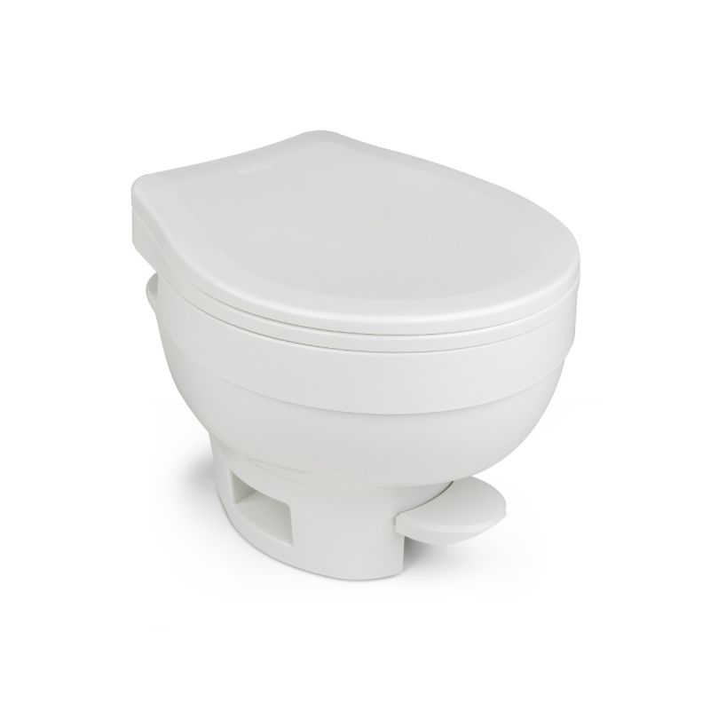 Thetford Aqua Magic VI Low Profile Slow Close Lid White with Hand Sprayer - 3183