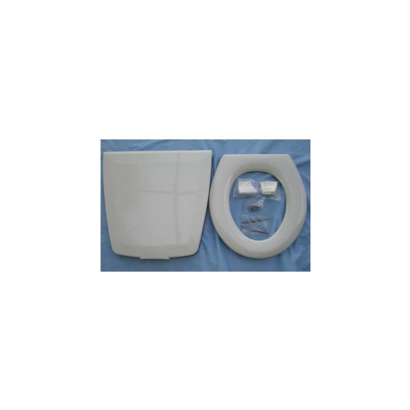 Thetford 35778 Electra Magic Model 80 Parchment Toilet Seat and Cover Assembly -