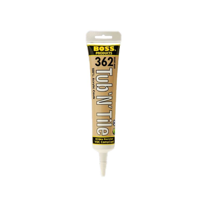 Boss Products Tub 'N' Tile White Acrylic Caulk Sealant - 142257