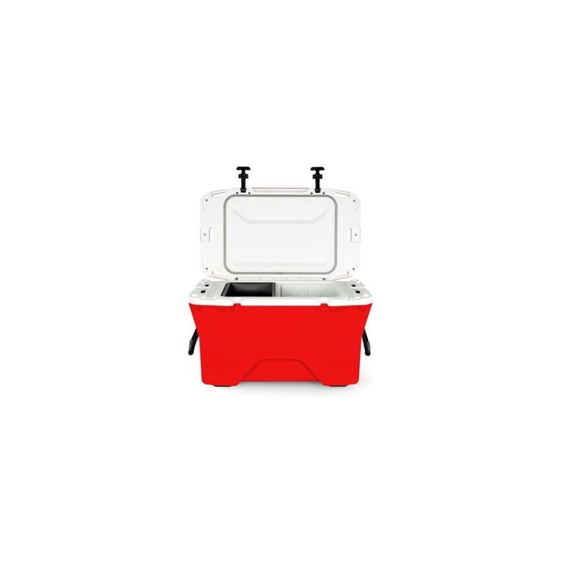 Camco Currituck 50 Qt. Premium College Football Color Cooler, Red 186 & White -