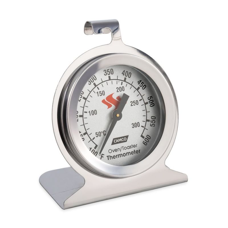 Camco Stainless Steel Large Dial Oven Thermometer - 42115