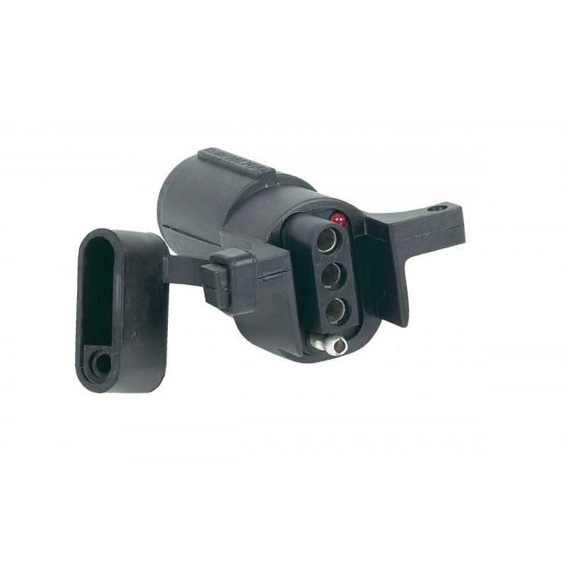 Hopkins 6 Pole Round to 4 Wire Flat with LED Test Lights - 47325