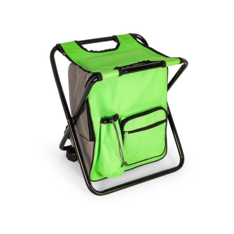 Camco Green Backpack Stool Cooler - 51909