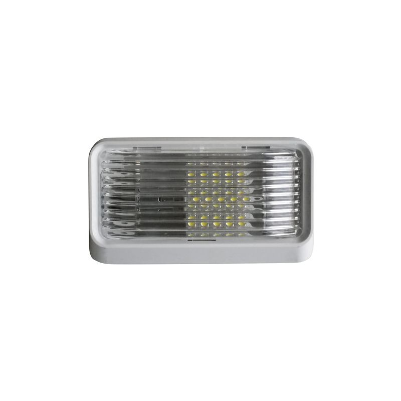 Valterra White LED Clear Lens Porch Light without Switch - DG52724VP