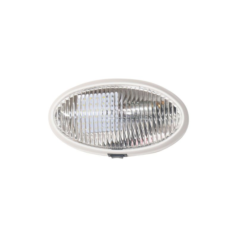 Valterra LED White Oval Clear Lens Porch Utility Light with Switch - DG52730VP