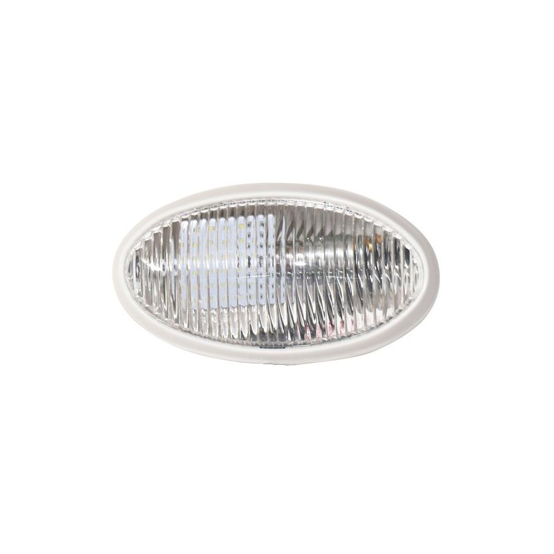 Valterra LED White Oval Clear Lens Porch Utility Light without Switch - DG52731V
