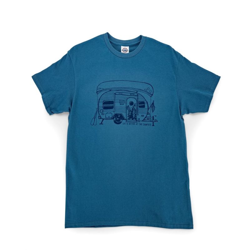 CAMCO Life is Better at the Campsite Slate Blue Shirt - Large - 53284