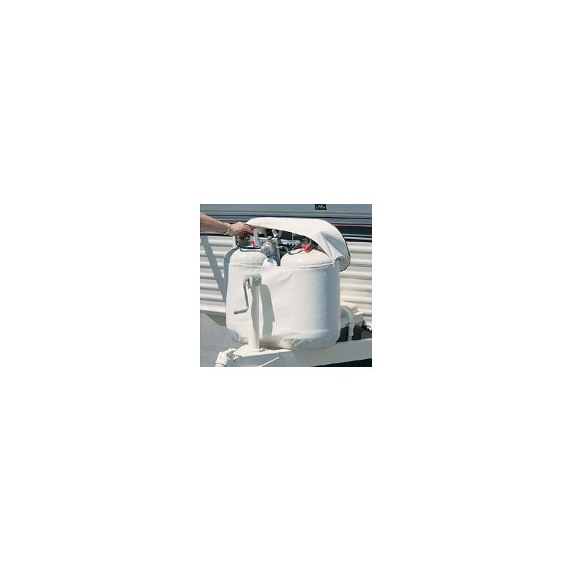 ADCO 20lb Polar White Double LP Tank Cover - 2112